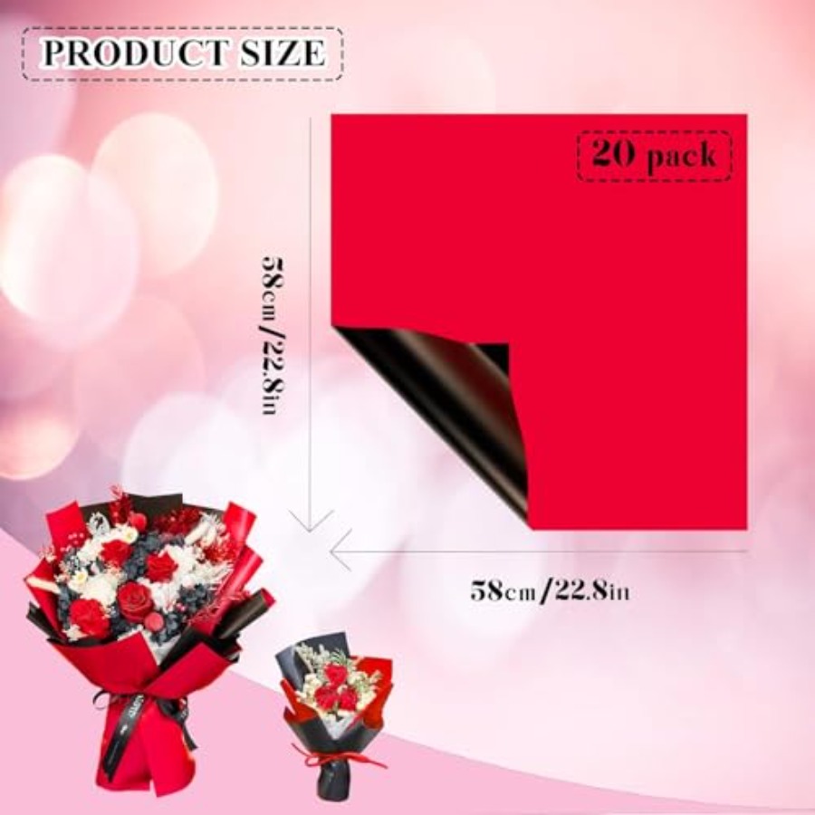 20 Sheets Flower Wrapping Pape - Supply For Florist recensie en prijs