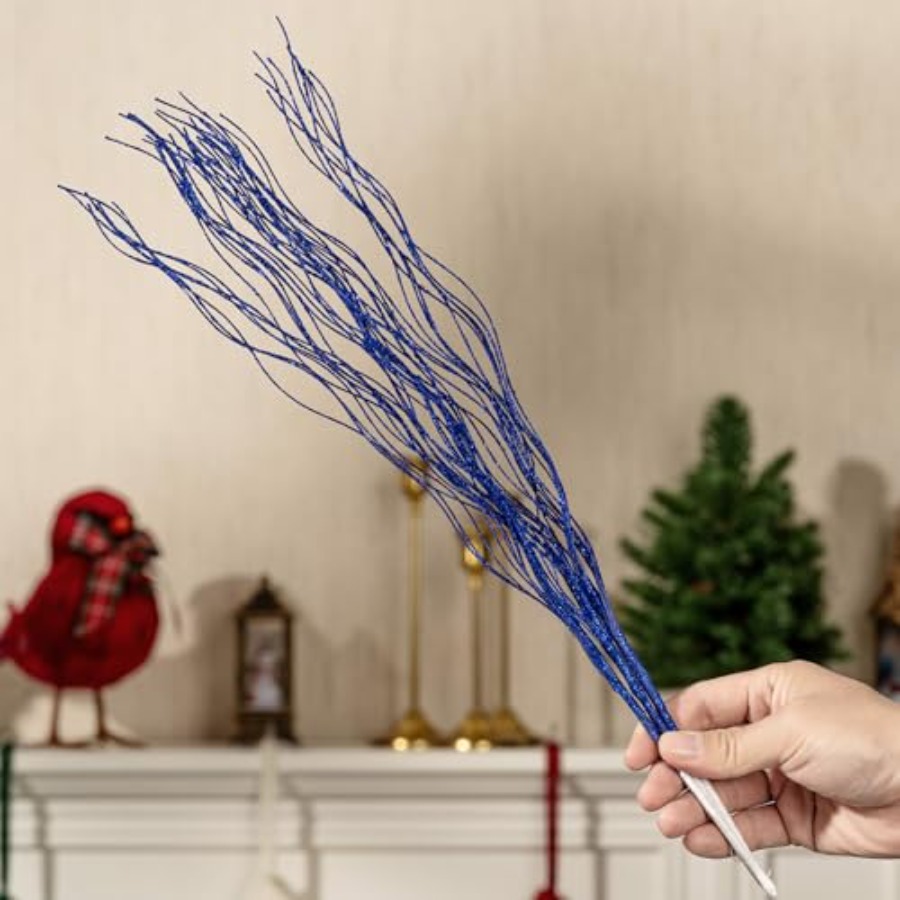 10 PCS Glitter Christmas Picks - Branch Curly Willow recensie en prijs