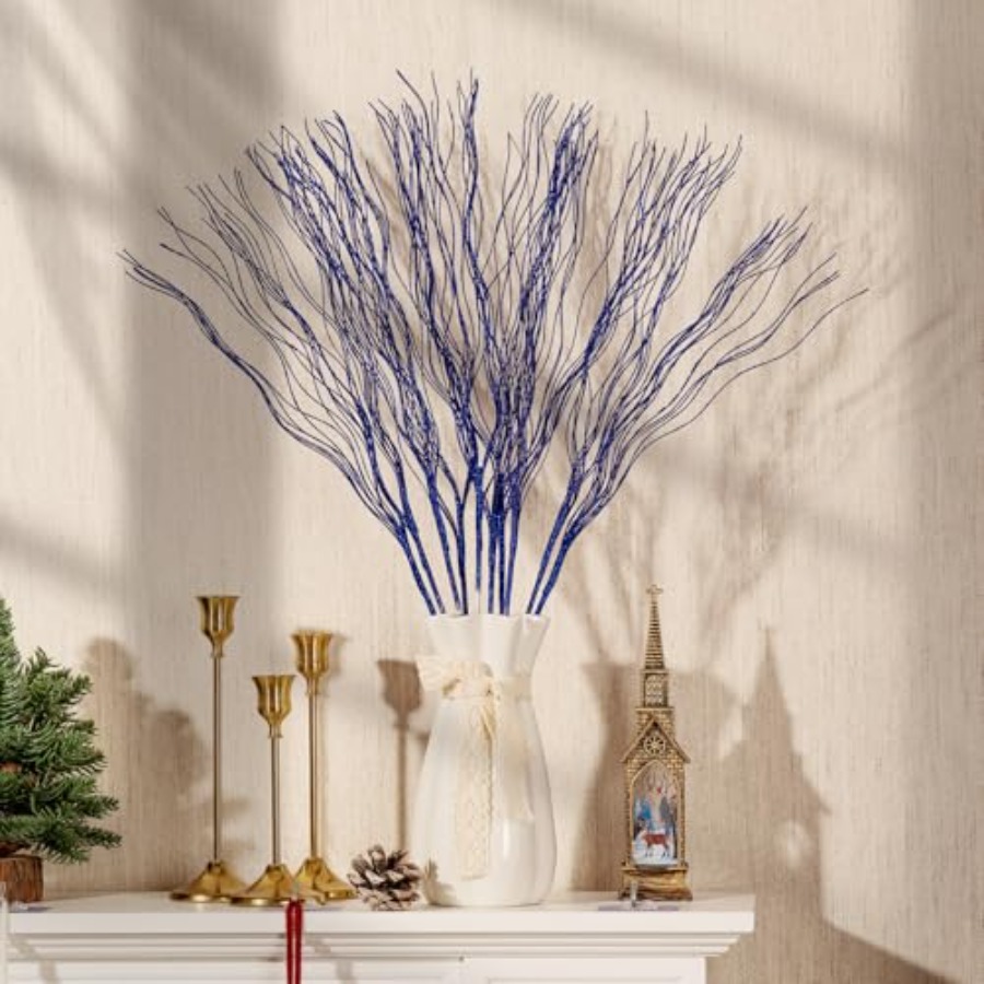 10 PCS Glitter Christmas Picks - Branch Curly Willow recensie en prijs
