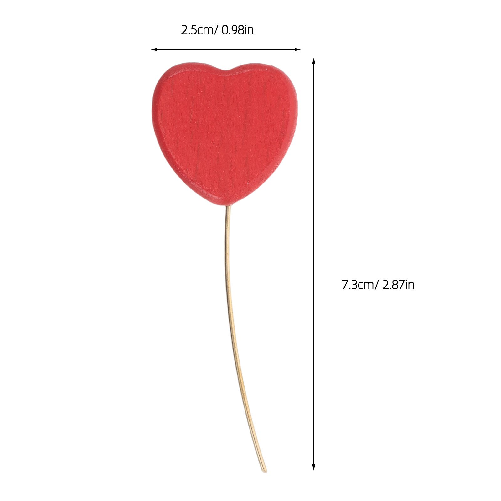 6Pcs Wooden Heart Picks Heart  - Floral Picks Wood recensie en prijs