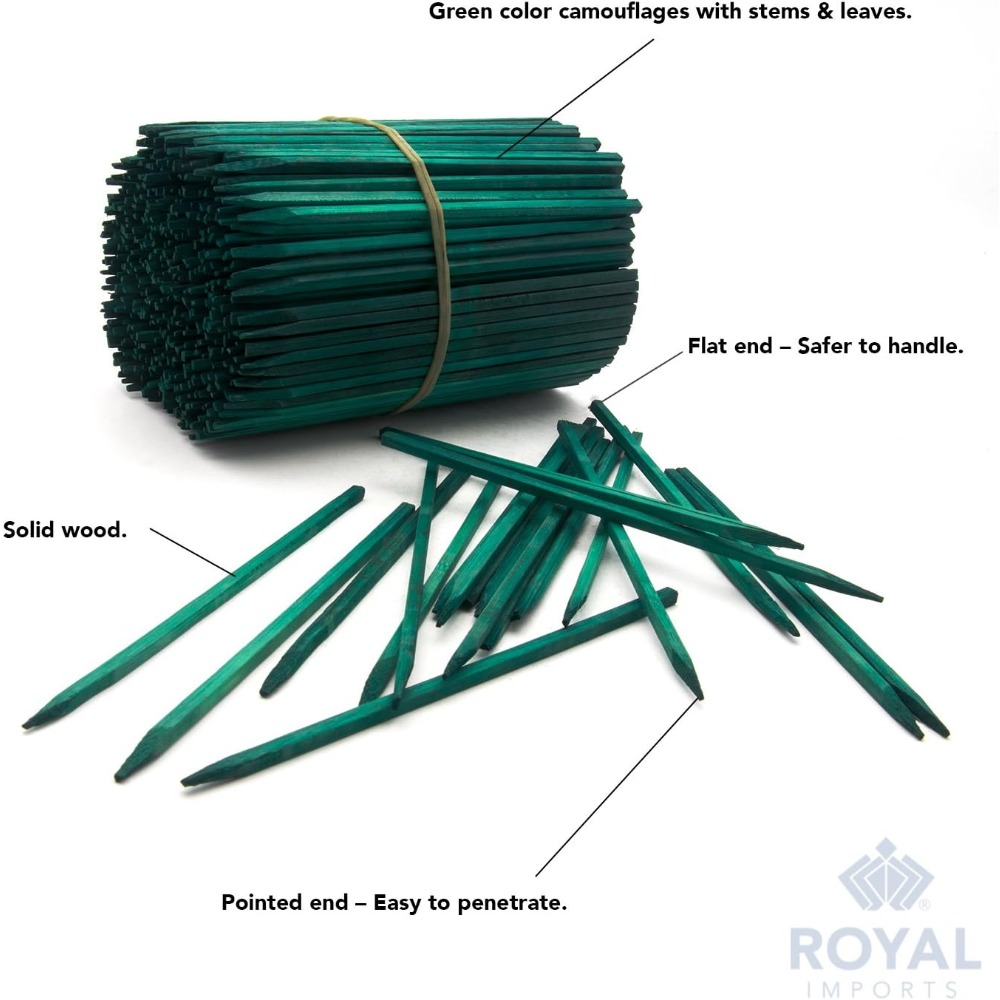 Green Wood Plant Stake, Floral - Floral Picks Wood recensie en prijs