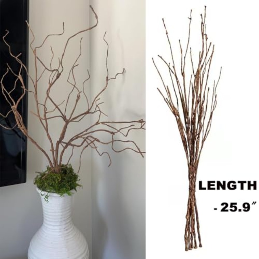 5PCS Artificial Lifelike Curly - Branch Curly Willow recensie en prijs